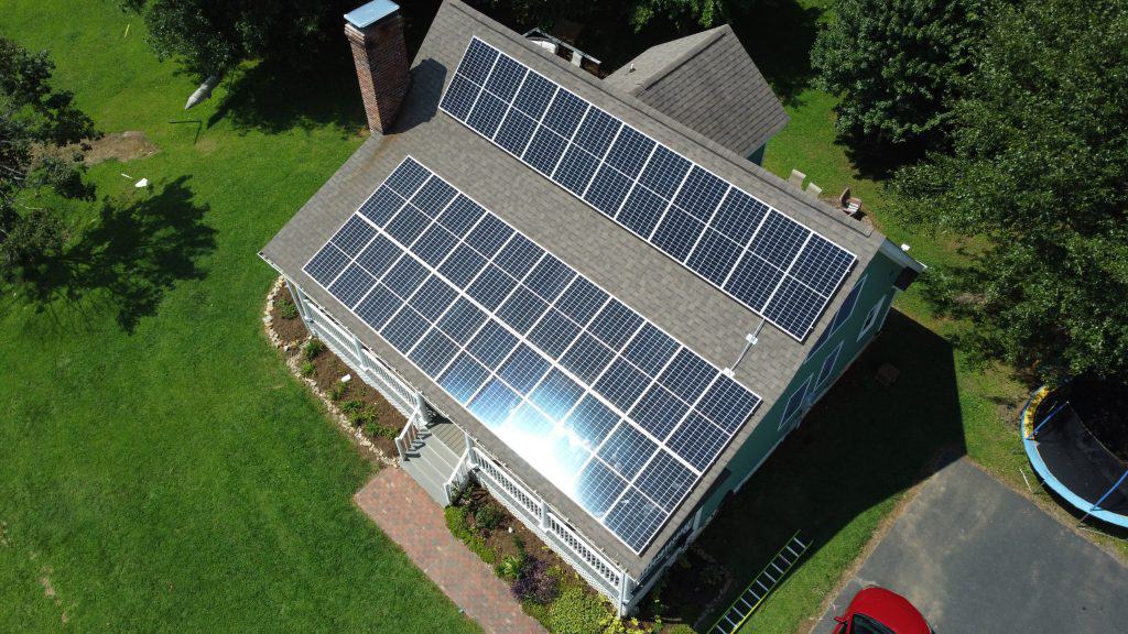 solar-pv-system installed on a roof in asheville