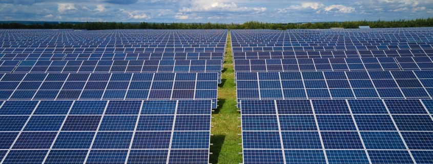 Solar panel farm